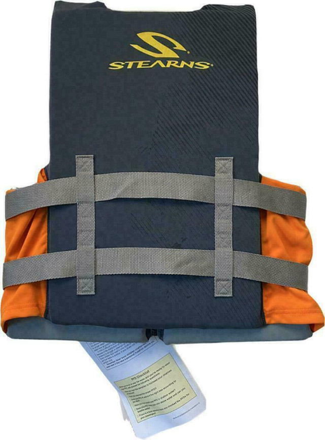 STEARNS® HYDROPRENE TYPE II PFD LIFE JACKET -- Fits chest sizes 32-42 inches in width! in Fishing, Camping & Outdoors - Image 3