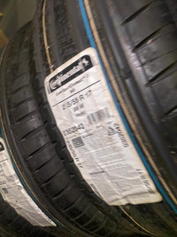 SET OF TWO BRAND NEW 235 / 55 R17 CONTINENTAL  CONTI SPORT CONTACT 2 MO TIRES !!!
