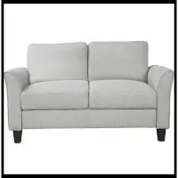 Winston Porter Living Room Furniture Loveseat Sofa And 3-Seat  Sofa (Light Gray)