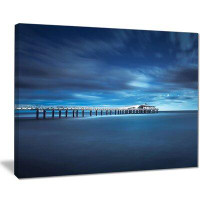 Made in Canada - Design Art Cloudy Sky Calm Blue Waters - Wrapped Canvas Photograph Print