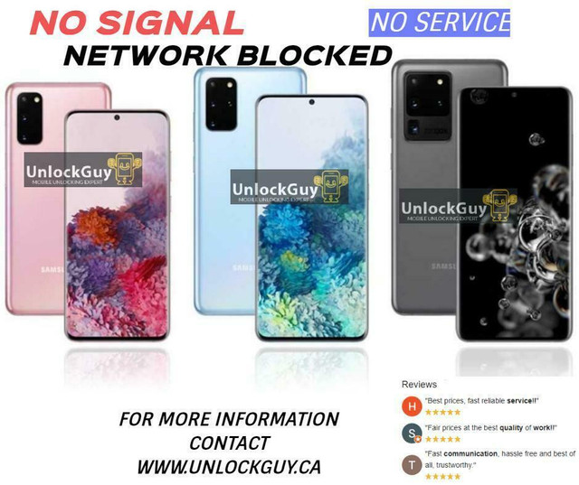 SAMSUNG GALAXY S20 SERIES *NO SERVICE* *UNREGISTERED SIM* *NETWORK FIX* | GOOGLE ACCOUNT REMOVE | NETWORK UNLOCK in Cell Phone Services