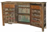 Antique Bar Counter in Reclaimed Wood on Special Discounted Pric