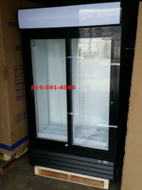 NEUF / NEW Frigo 2 portes vitree Double Glass Door Refrigerator / Refrigerateur / Frigidaire  Kool-It