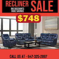 Recliner Couches on Huge Sale! Furniture Sale!!