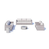 Hokku Designs Pushkar 10 Piece Complete Patio Set with Cushions