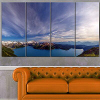 Made in Canada - Design Art 'Stunning View of Clear Lake' 4 Piece Photographic Print on Wrapped Canvas Set