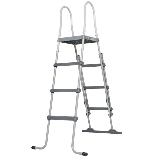 Pool Ladder 49.2" x 30.3" x 69.7" Grey in Patio & Garden Furniture - Image 2