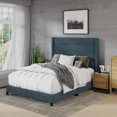 Greyleigh™ Grand lit tapissier standard capitonné Brantley in Beds & Mattresses in Québec
