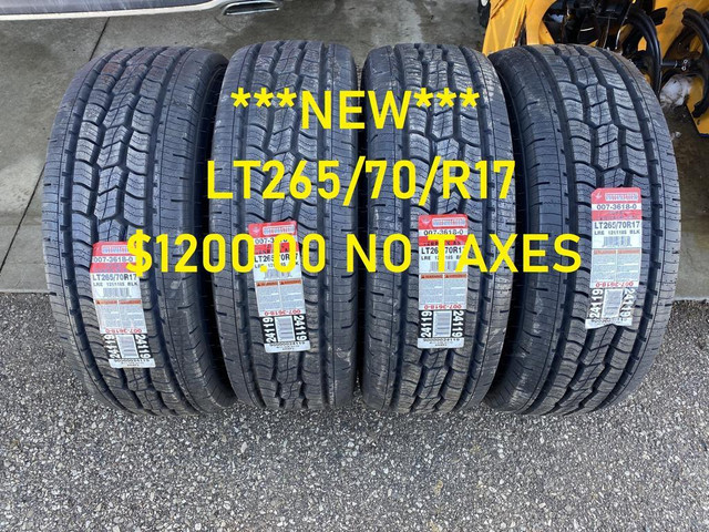 ***NEW*** 265/70/17 ALL TERRAIN MOTOMASTER (LOAD RANGE E) SET  OF 4 $1200.00 TAG#1927 (NEW7055210Q3) MIDLAND ONT. in Tires & Rims in Ontario