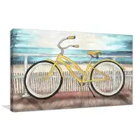 Ebern Designs 'Coastal Bike Rides' Acrylic Painting Print