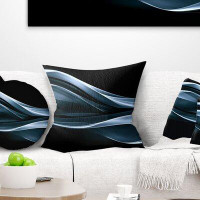 The Twillery Co. Corwin Abstract Fractal Lines Pillow