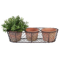 August Grove Elisaveta 2 - Piece Terracotta Pot Planter Set