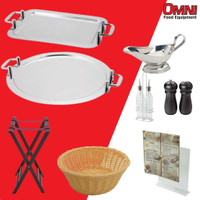 BRAND NEW Commercial Tabletop Service Utensils and Equipment - ON SALE (Open Ad For More Details)