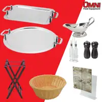 BRAND NEW Commercial Tabletop Service Utensils and Equipment - ON SALE (Open Ad For More Details)