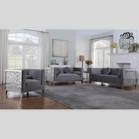 Couch Set with Silver Mesh Design! Chatham Furniture!