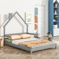 17 Stories House-Shaped Headboard Bed With Handrails