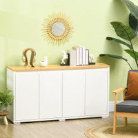 Side Cabinet 55.1" x 14.6" x 29.5" White