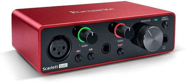 FAST, FREE Delivery! Focusrite SCARLETT-SOLO-3RD-GEN USB Audio Interface | HUGE Discount Today! in Pro Audio & Recording Equipment - Image 2