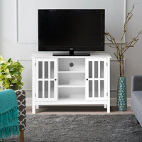 Gracie Oaks Cardone Modern Wooden TV Stand Console Cabinet for 50 Inches TV