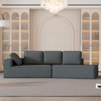 Ebern Designs 125" Stylish Chaise Lounge Modern Indoor Lounge Sofa Sleeper Sofa