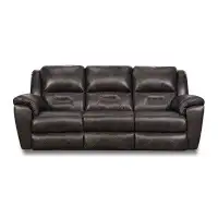 Southern Motion Pandora 92" Genuine Leather Pillow Top Arm Reclining Sofa