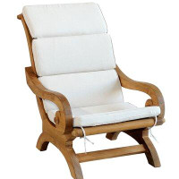 Rosecliff Heights Jerome Teak Patio Chair with Cushions
