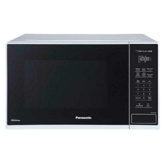 BLACK / WHITE / STAINLESS  STEEL - Genius Sensor Panasonic Countertop Microwave Oven inverter, 1 Year Warranty in Microwaves & Cookers in Mississauga / Peel Region - Image 2