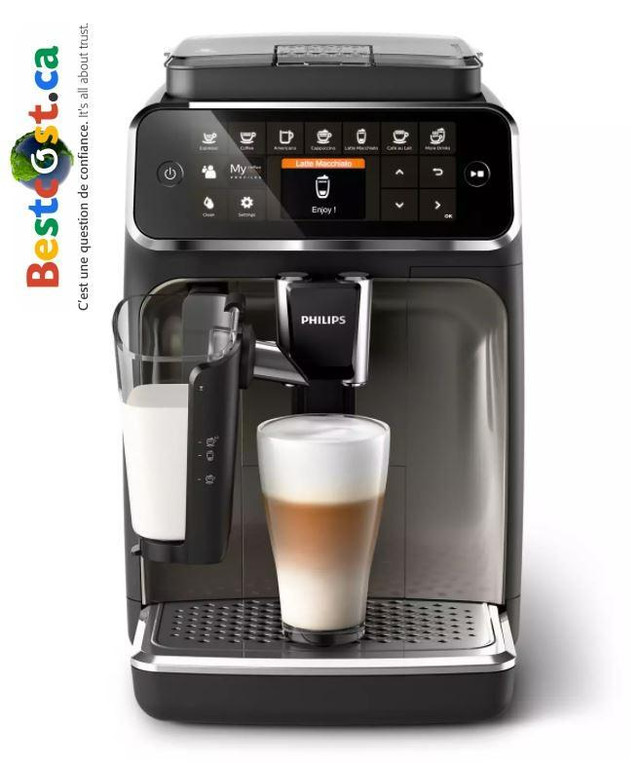 Machine à Café Espresso Automatique Philips Saeco EP4347/94R LatteGo Recertifié - ON EXPÉDIE PARTOUT AU QUÉBEC ! in Coffee Makers in Québec