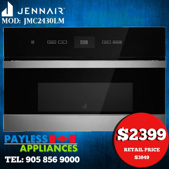 Jenn-Air Noir JMC2430LM 30 Built-In Microwave Oven With Speed Cook dans Fours à micro-ondes et cuiseurs  à Ville de Toronto