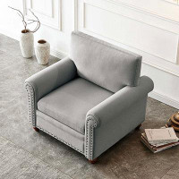 Charlton Home Living Room Sofa Single Seat Chair With Wood Leg