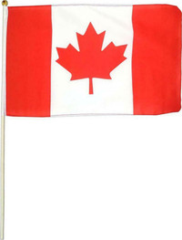 4 PACK OF 6 x 9 CANADIAN FLAGS -- Great for showing off your Canadian pride!