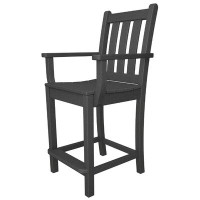 POLYWOOD® Traditional Garden Counter Arm Chair