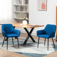Dining Chairs 23.5"W x 22.25"D x 32"H Blue