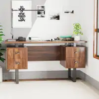 Latitude Run® Home Office Computer Desk With 4 Drawers