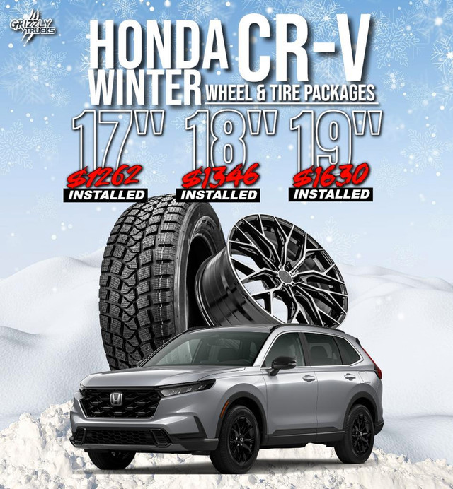 Honda CRV Winter Packages/ Pre-Mounted/ Installed/ Free Lug Nuts in Tires & Rims in Edmonton Area