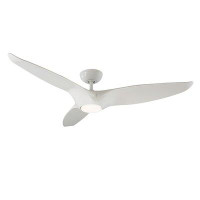 Modern Forms Morpheus III 60" 3 - Blade Outdoor LED Smart Standard Ceiling Fan with Wall Control and Light Kit Included