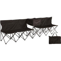 Trademark Innovations Folding Camping Bench