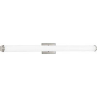 Orren Ellis Vedant 1-Light Dimmable LED Brushed Nickel Vanity Light