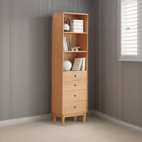 RARLON Solid wood bookcase Nordic simple large capacity storage cabinet