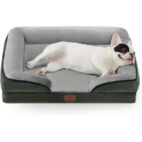 Rubbermaid Orthopedic Dog Bed For Medium Dogs - Waterproof Dog Sofa Bed Medium, Supportive Foam Pet Couch Bed With Remov