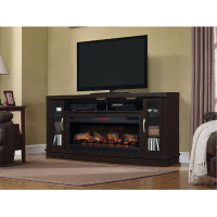ClassicFlame Hutchinson 70-In Infrared Electric Fireplace Entertainment Centre in Oak Espresso with 42" Firebox
