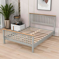 Red Barrel Studio Stainbrook Wood Platform Bed with Headboard,Footboard and Legs