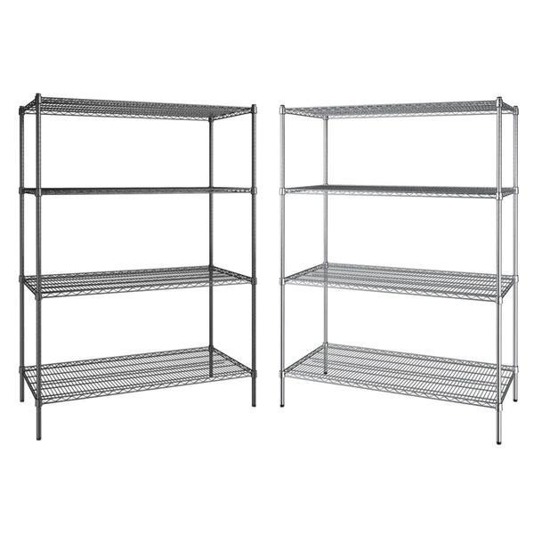 BRAND NEW Wire Shelving Kits - Black Epoxy and Chrome Finish - All Sizes in Stock! in Industrial Shelving & Racking