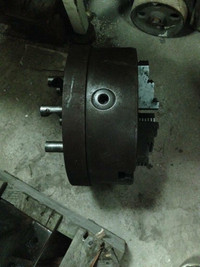 12” Bison 3 jaw chuck, D1 8 camlock spindle mount