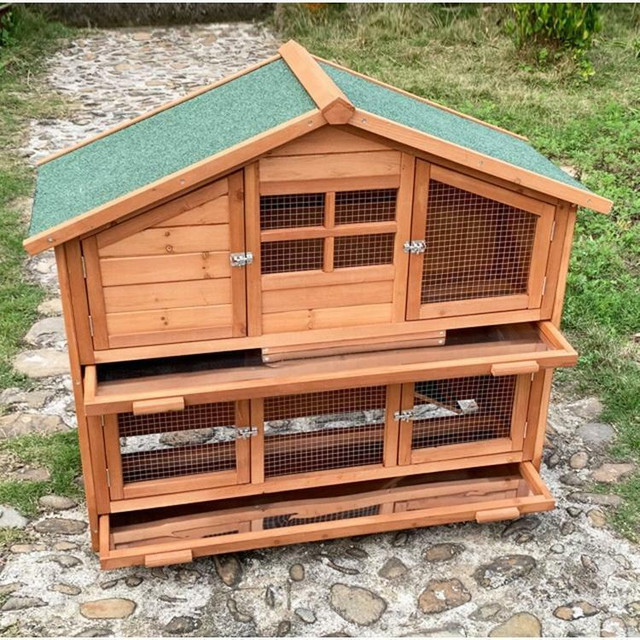 NEW LARGE 2 STORY RABBIT & PET HOUSE SDR038 in Accessories in Alberta - Image 4