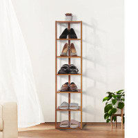 Bring Home Furniture 7-Tier Single Stand Shoe Rack-43.3" H x 10.6" W x 11" D