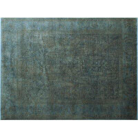 Isabelline One-of-a-Kind Giona Hand-Knotted New Age Gray 8'10" x 11'8" Wool Area Rug