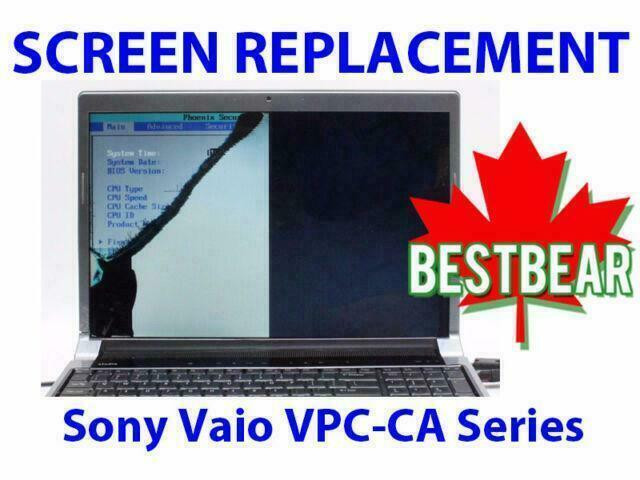 Screen Replacment for Sony Vaio VPC-CA Series Laptop in System Components in Markham / York Region