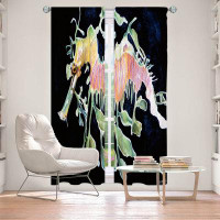 East Urban Home Lined Window Curtains 2-panel Set for Window Size by Marley Ungaro Sea Life- Sea Dragon