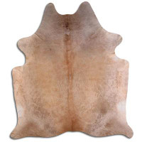 Foundry Select NATURAL HAIR ON Cowhide RUG LIGHT CHAMPAGNE 3 - 5 M GRADE A